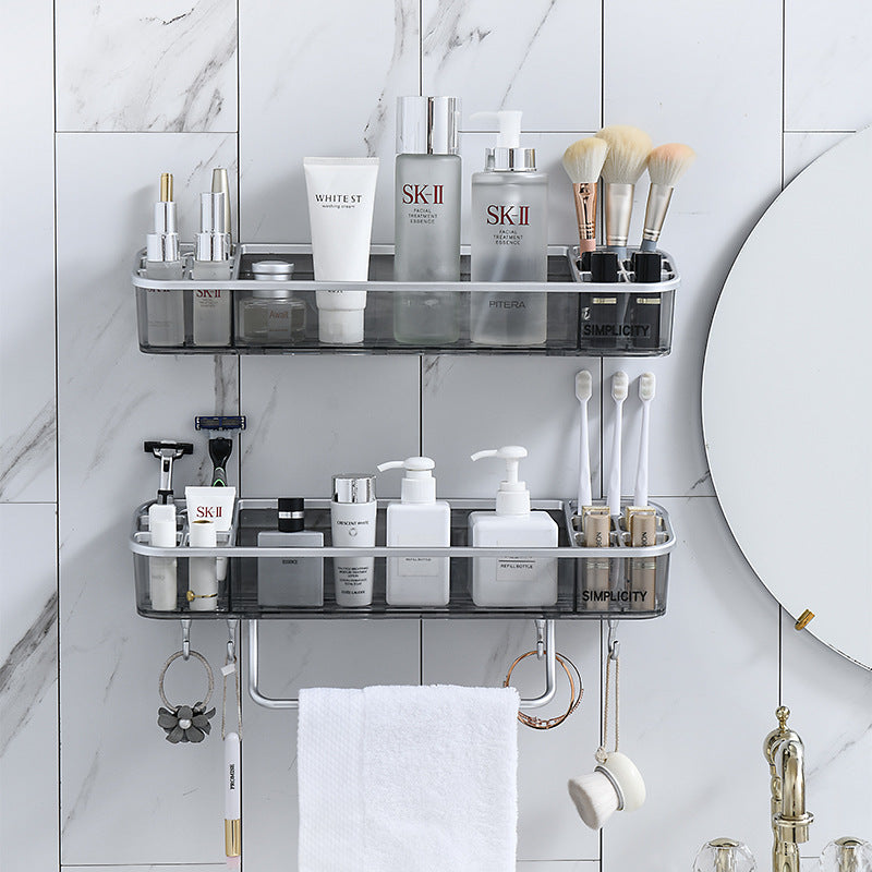 No-Drill Bathroom Storage Rack for a Clean, Tidy Space