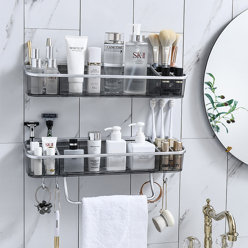 No-Drill Bathroom Storage Rack for a Clean, Tidy Space