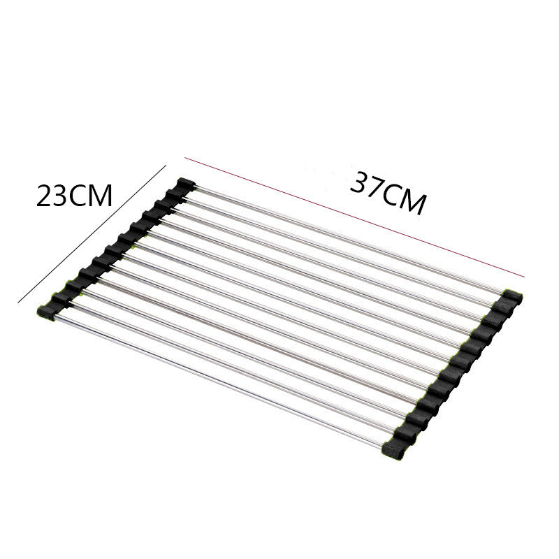 Space-Saving Sink Dish Rack for Neat Kitchen Organization