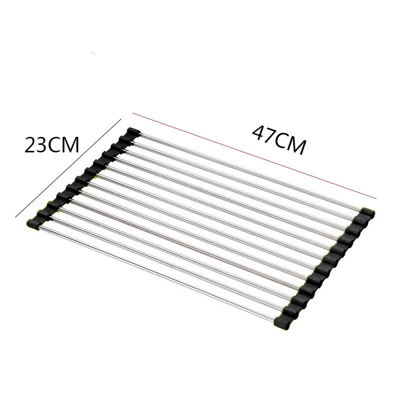 Space-Saving Sink Dish Rack for Neat Kitchen Organization