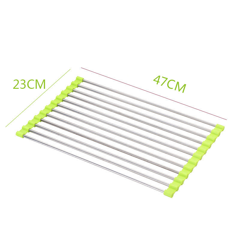 Space-Saving Sink Dish Rack for Neat Kitchen Organization