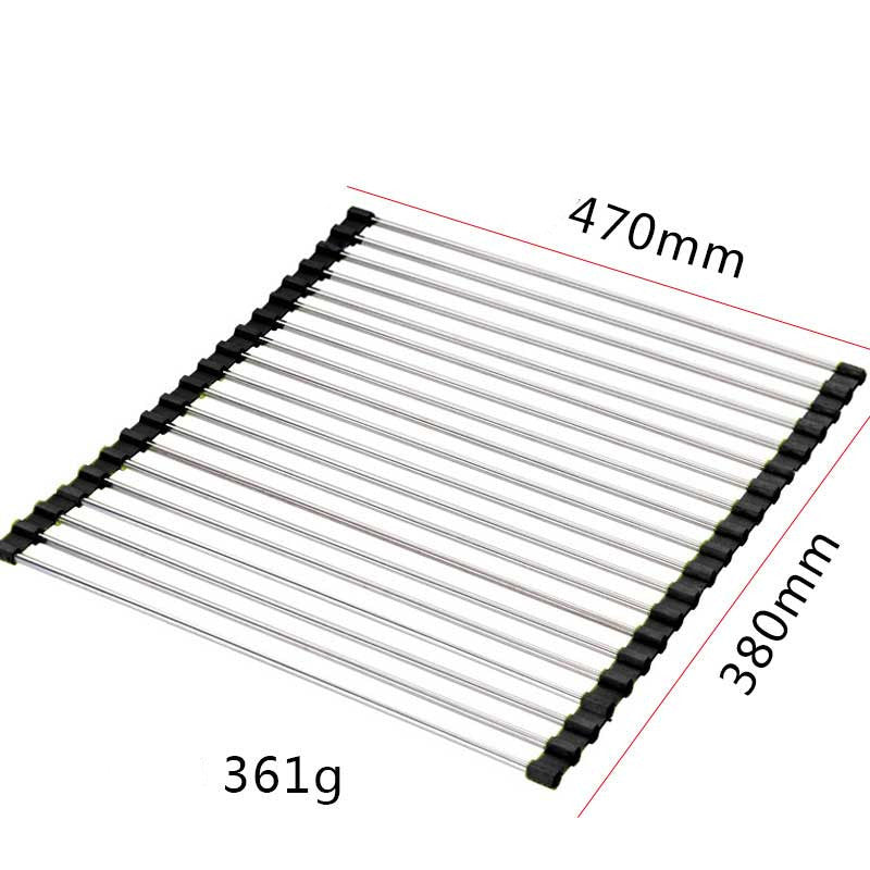 Space-Saving Sink Dish Rack for Neat Kitchen Organization