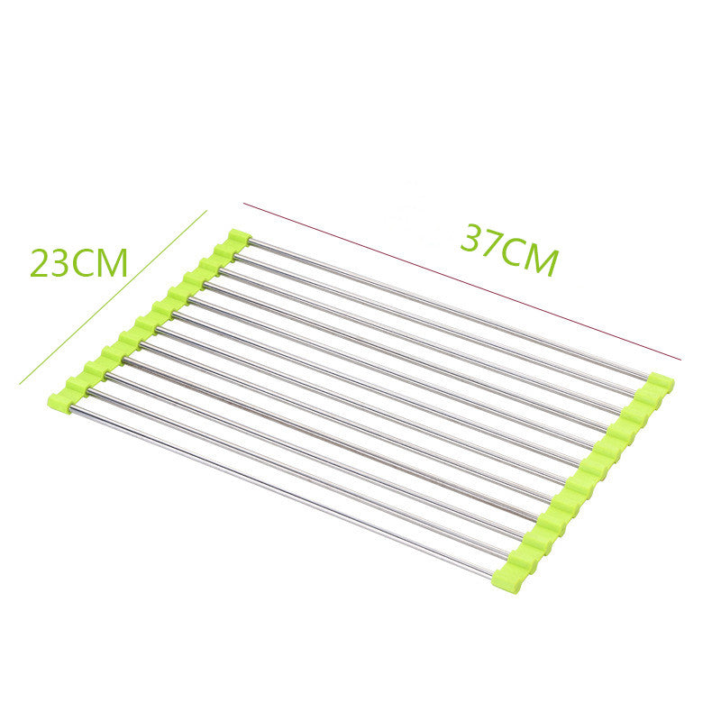 Space-Saving Sink Dish Rack for Neat Kitchen Organization