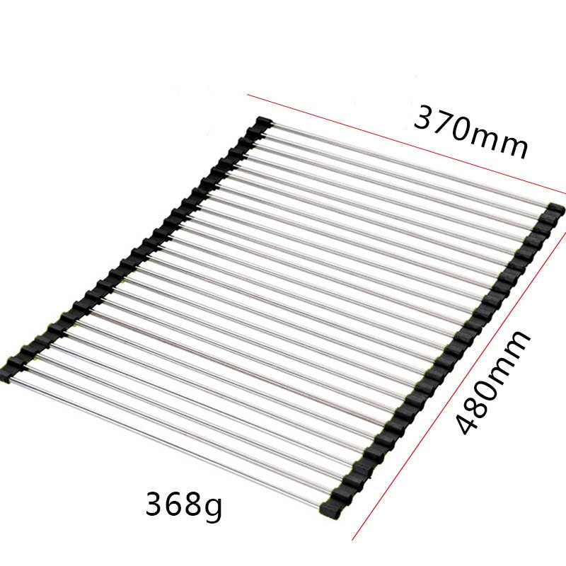 Space-Saving Sink Dish Rack for Neat Kitchen Organization