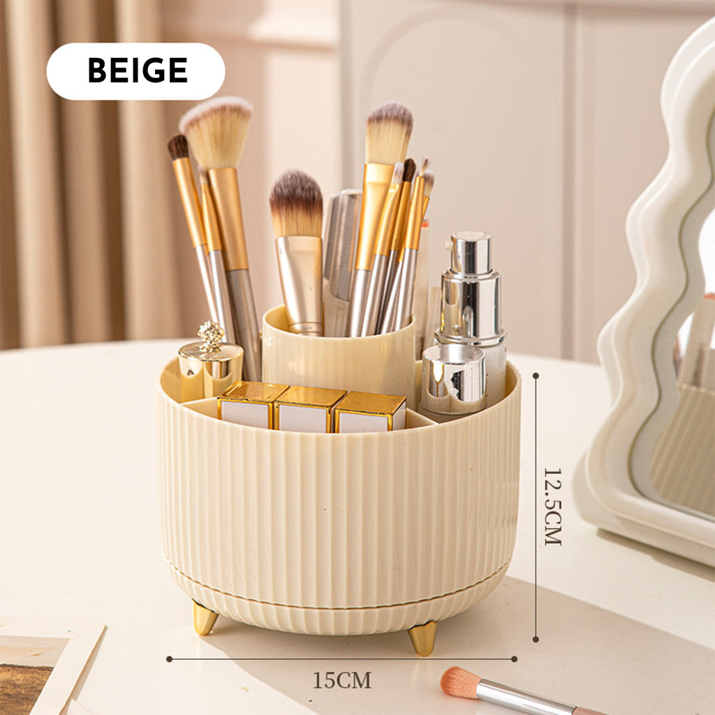 360° Beauty Organizer for Brushes, Skincare, and Cosmetic Storage