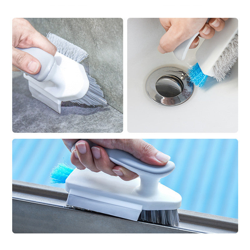 2-in-1 Corner Brush for Quick, Effortless Bathroom Cleaning”