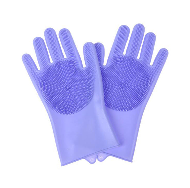 “Quick-Clean Silicone Magic Gloves for Stress-Free Washing”