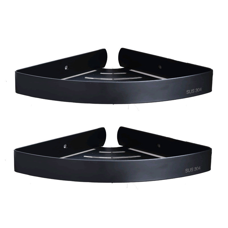 Punch-Free Bathroom Corner Shelf for Simple Organization